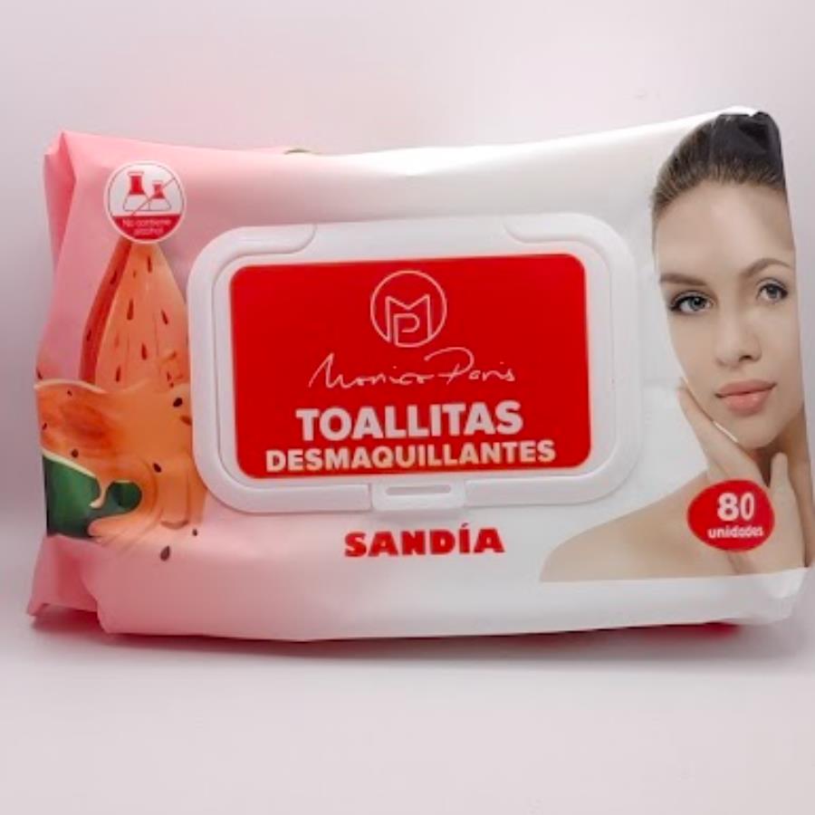 Toallitas Desmaquillantes Mónica París - Sandía (80 unidades)